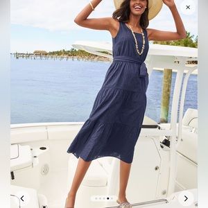 Talbots Navy Midi Dress